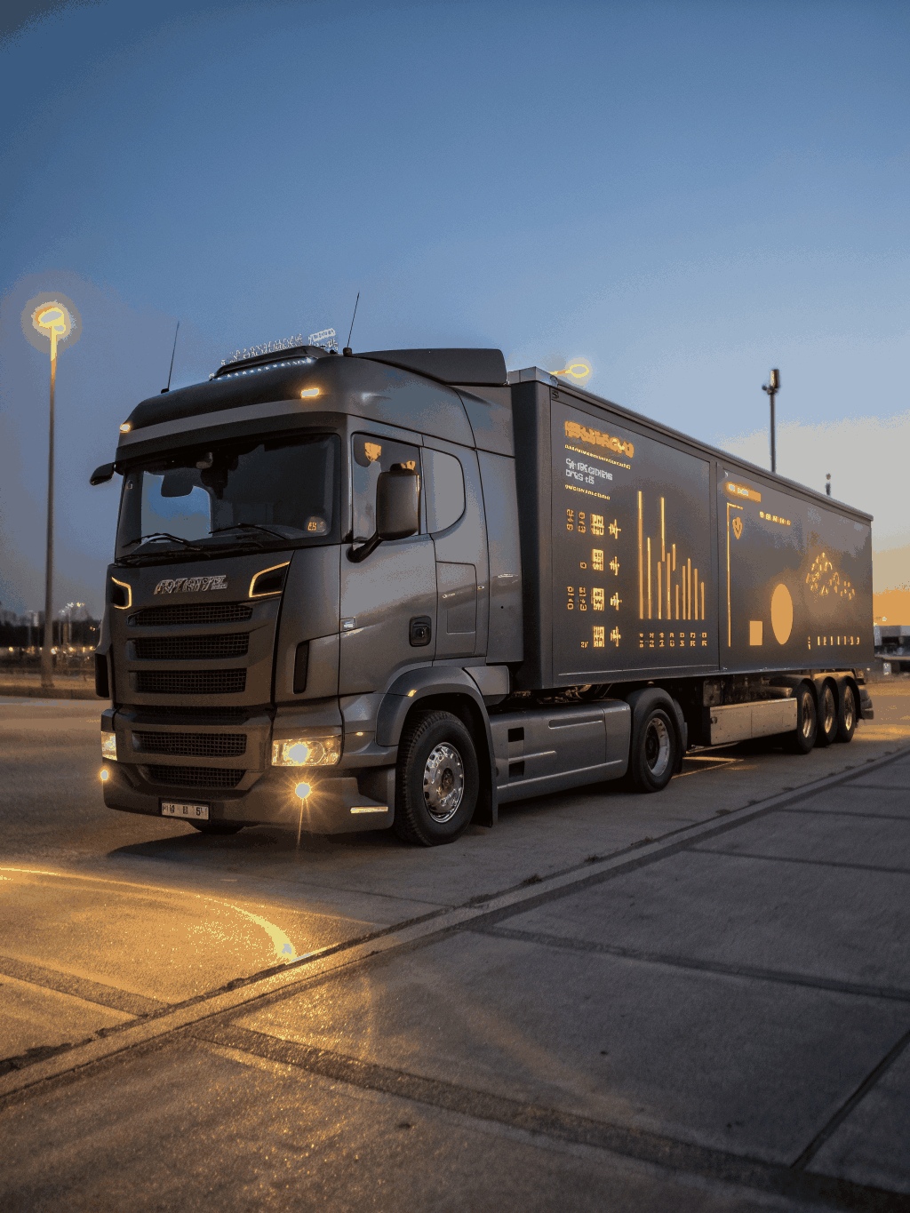 Long-haul trucking fleet tracking